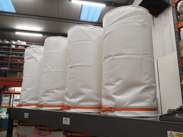 Standard woodwork/joinery filter bags that are situated on the top of dust extrator units for filtering fine wood dust particles (chipboard, MDF, sawdust, wood chippings and shavings etc) and used in conjuction with our heavy duty plastic polythene collection bags and secured using bagging straps.