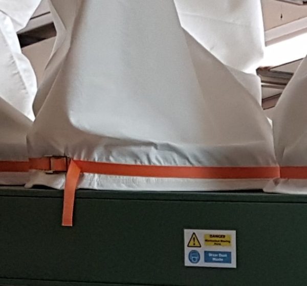 orange filter bag straps